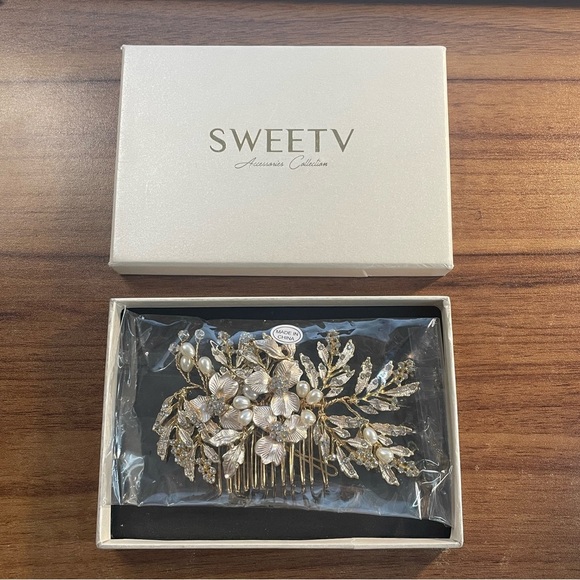 NWT Handmade Bridal Hair Clip - Picture 6 of 7